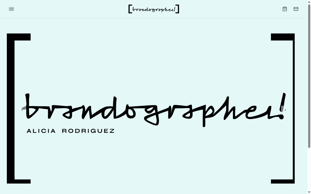 Screenshot of Brandographer website