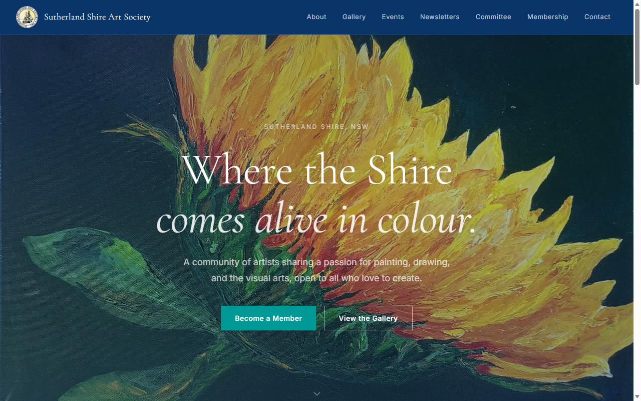 Sutherland Shire Art Society website